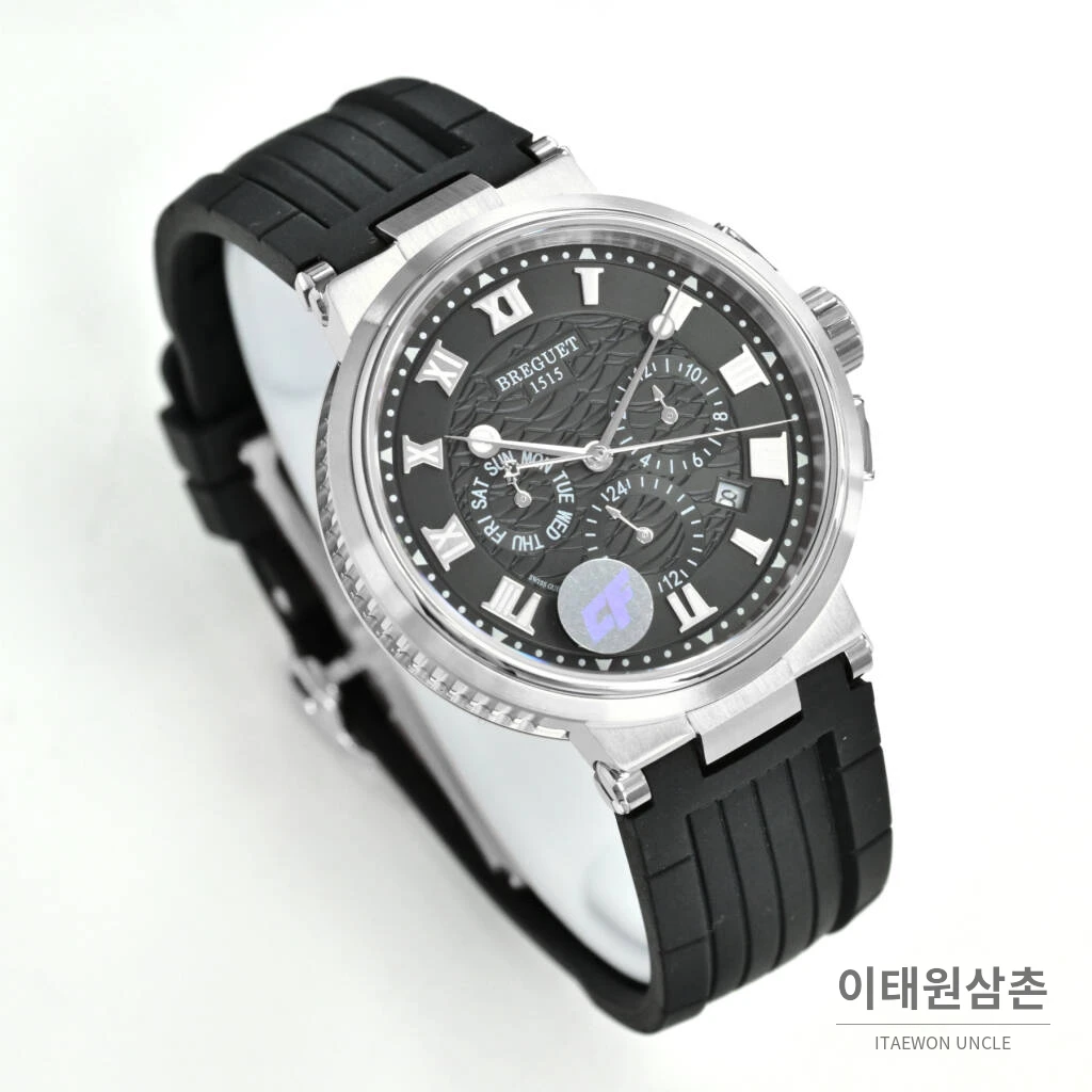 브레게 마린 선레이블루 다이얼 오토매틱 40mm (3)