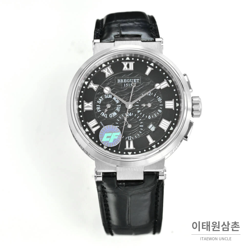 브레게 마린 선레이블루 다이얼 오토매틱 40mm (5)