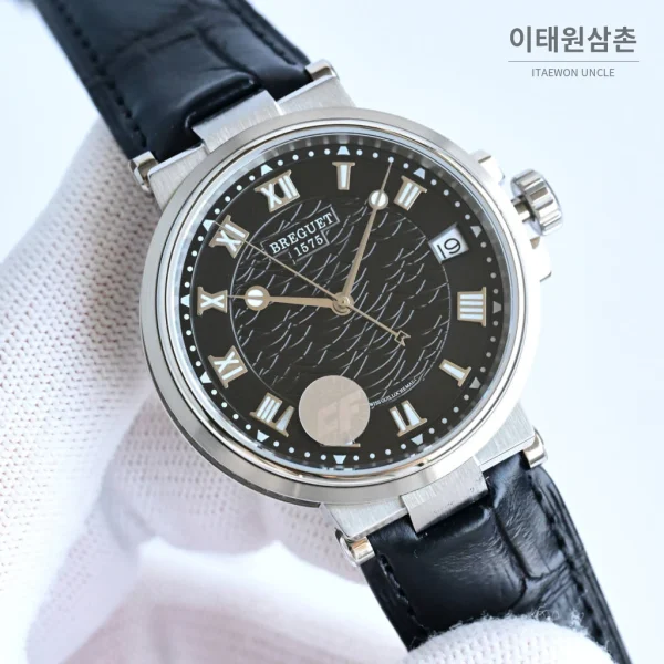 브레게 마린 선레이블루 다이얼 오토매틱 40mm