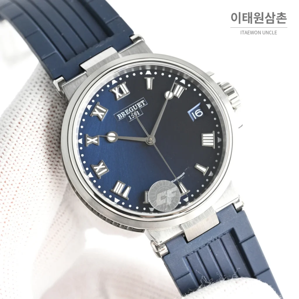 브레게 마린 선레이블루 다이얼 오토매틱 40mm (2)