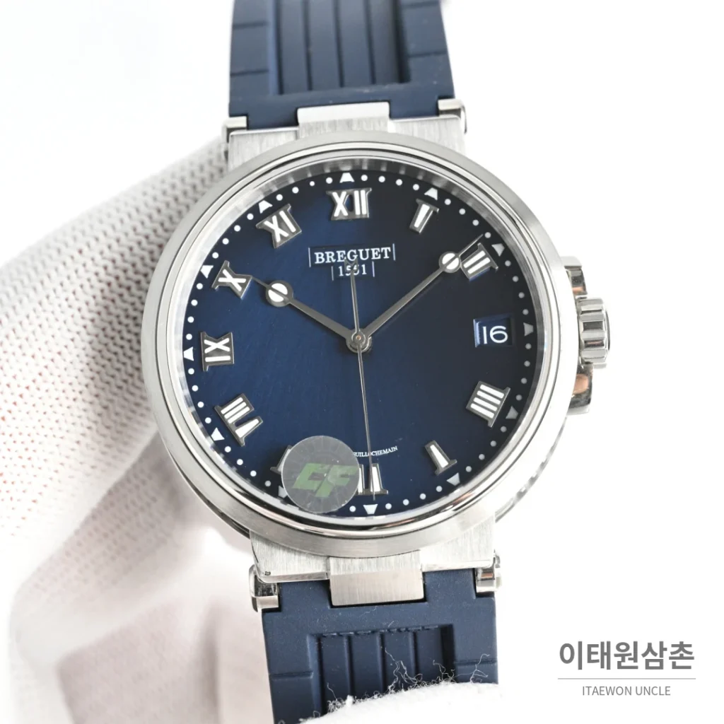 브레게 마린 선레이블루 다이얼 오토매틱 40mm (2)