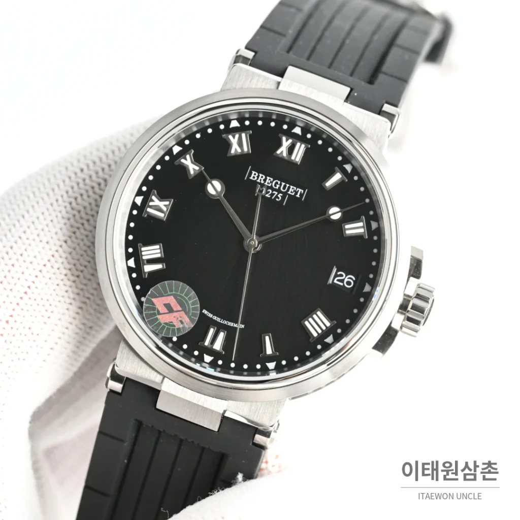 브레게 마린 선레이블루 다이얼 오토매틱 40mm (2)