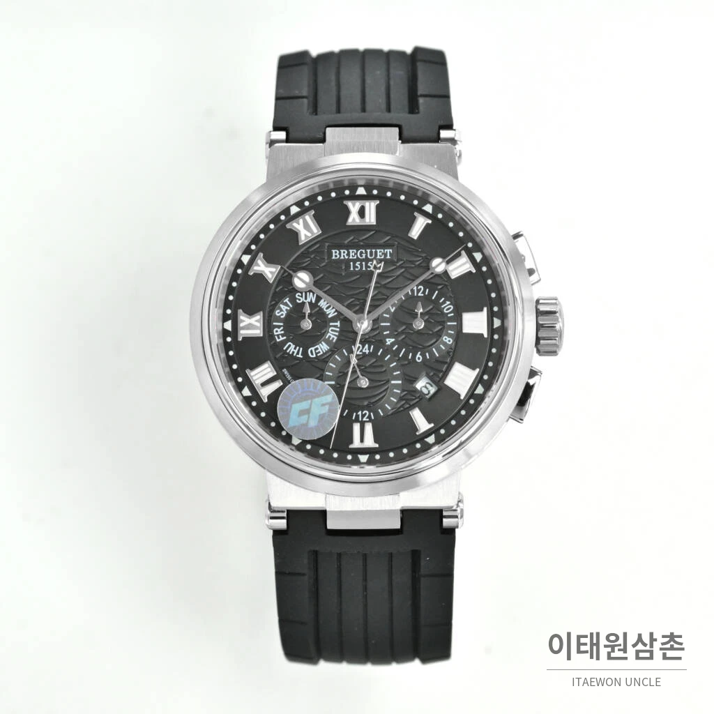브레게 마린 선레이블루 다이얼 오토매틱 40mm (3)