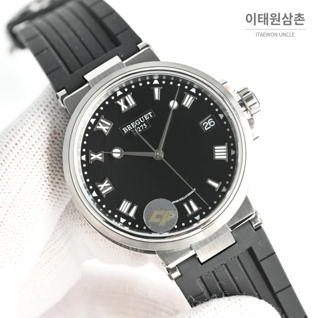 브레게 마린 선레이블루 다이얼 오토매틱 40mm (2)
