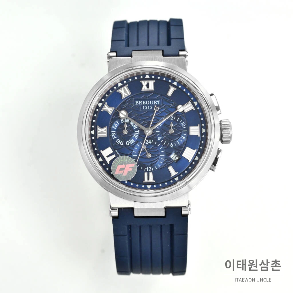 브레게 마린 선레이블루 다이얼 오토매틱 40mm (3)
