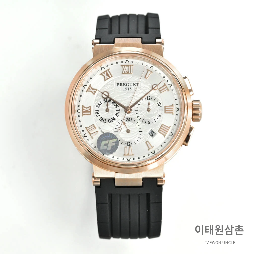 브레게 마린 선레이블루 다이얼 오토매틱 40mm (4)