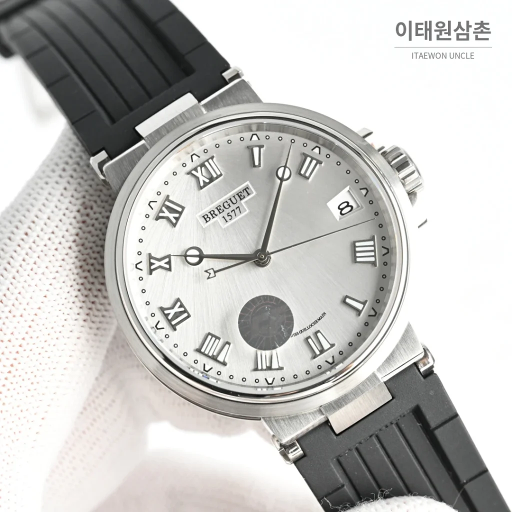 브레게 마린 선레이블루 다이얼 오토매틱 40mm (2)