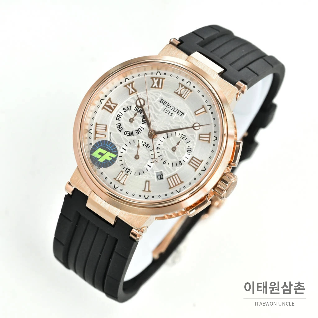 브레게 마린 선레이블루 다이얼 오토매틱 40mm (4)