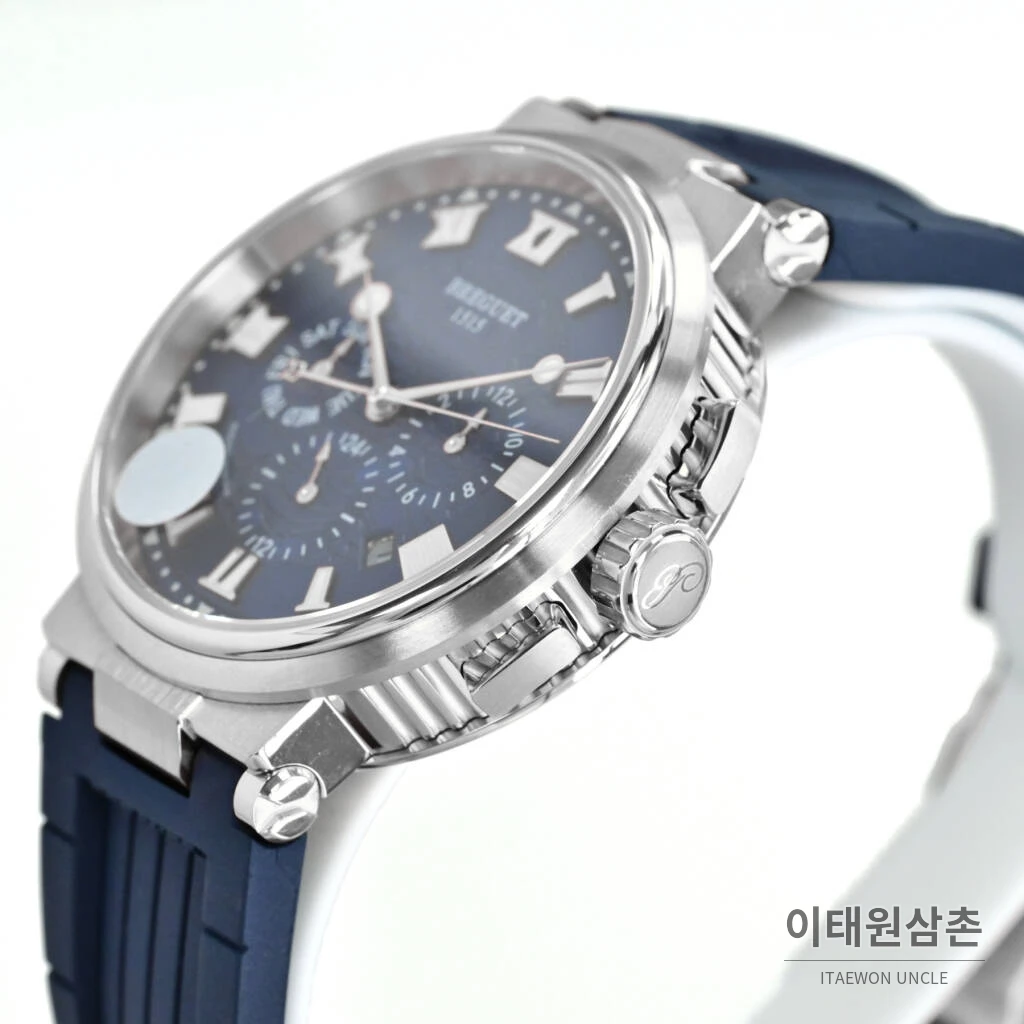 브레게 마린 선레이블루 다이얼 오토매틱 40mm (3)
