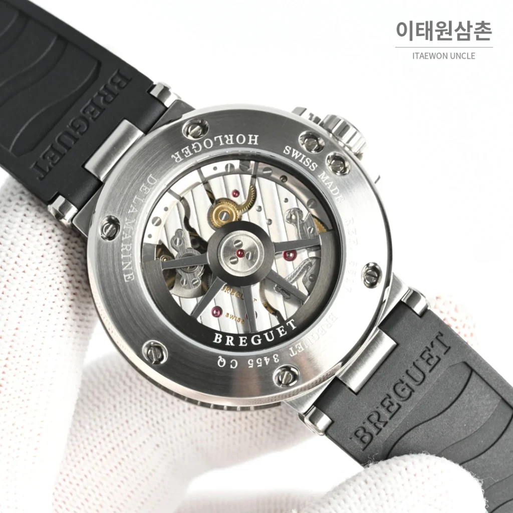 브레게 마린 선레이블루 다이얼 오토매틱 40mm (2)