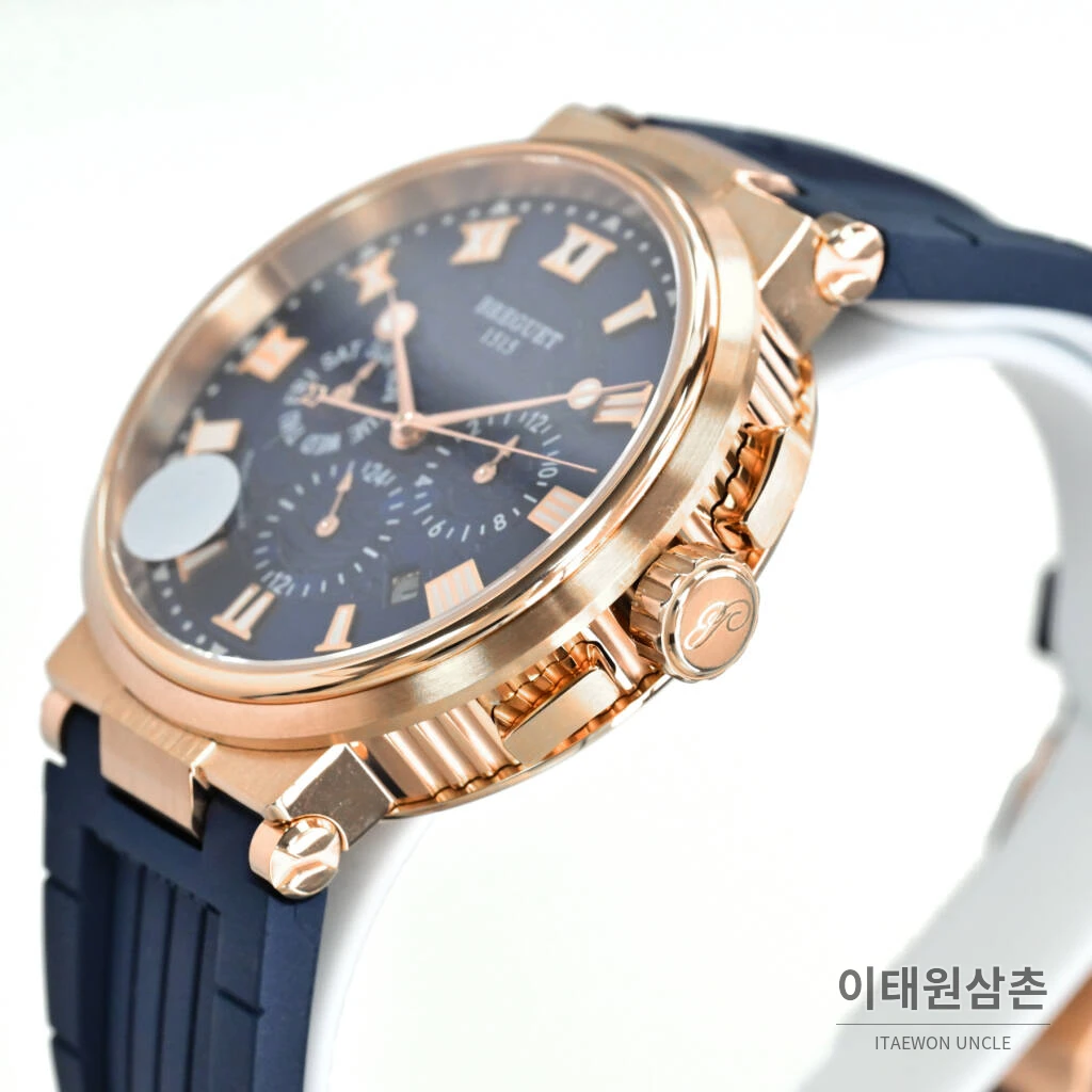 브레게 마린 선레이블루 다이얼 오토매틱 40mm (4)