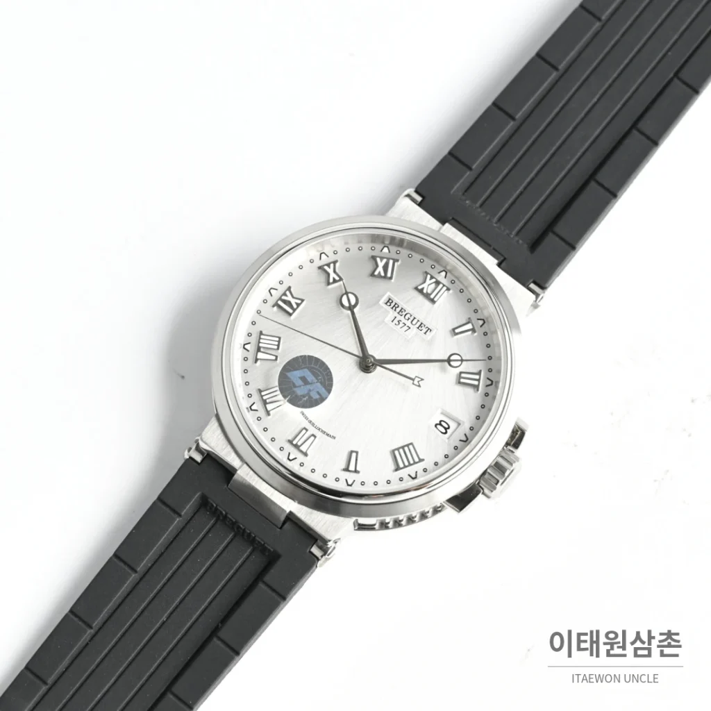 브레게 마린 선레이블루 다이얼 오토매틱 40mm (2)