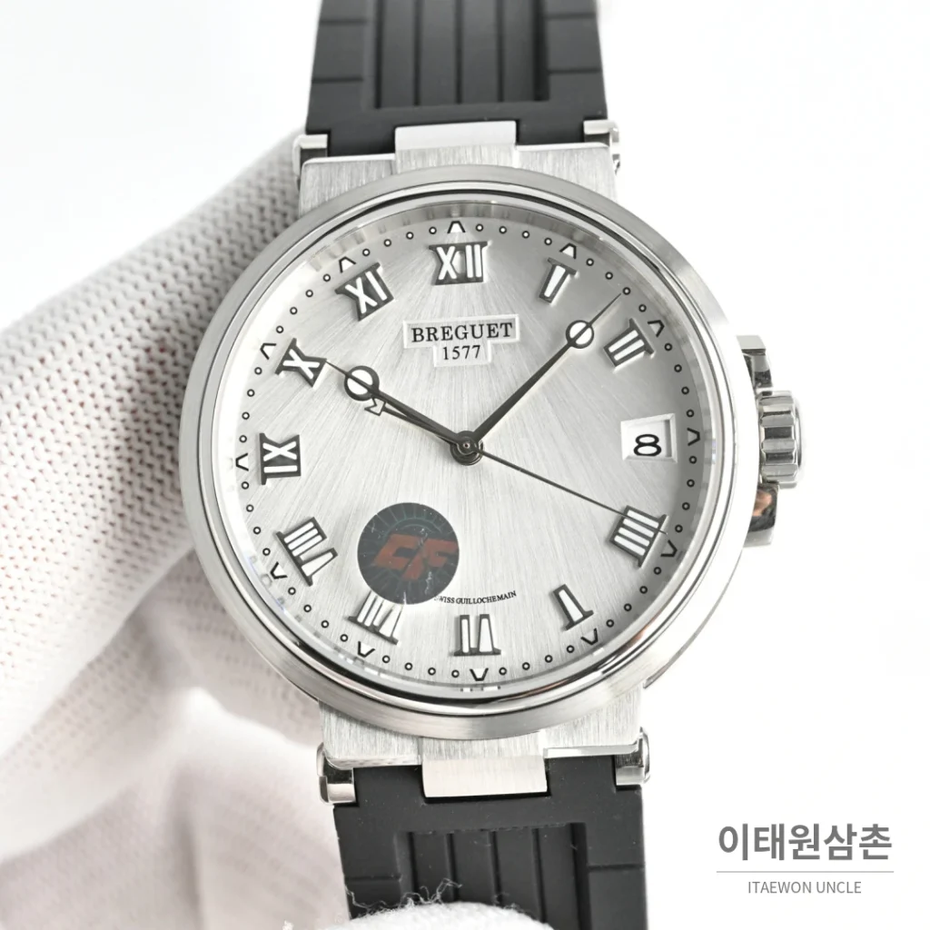 브레게 마린 선레이블루 다이얼 오토매틱 40mm (2)
