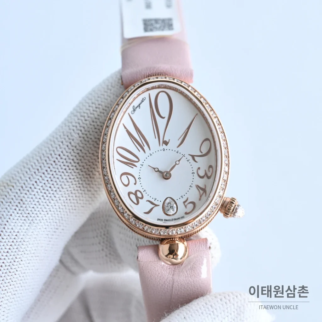 브레게 레인드네이플 18K 골드도금 자개다이얼 오토매틱 여성시계 33mm