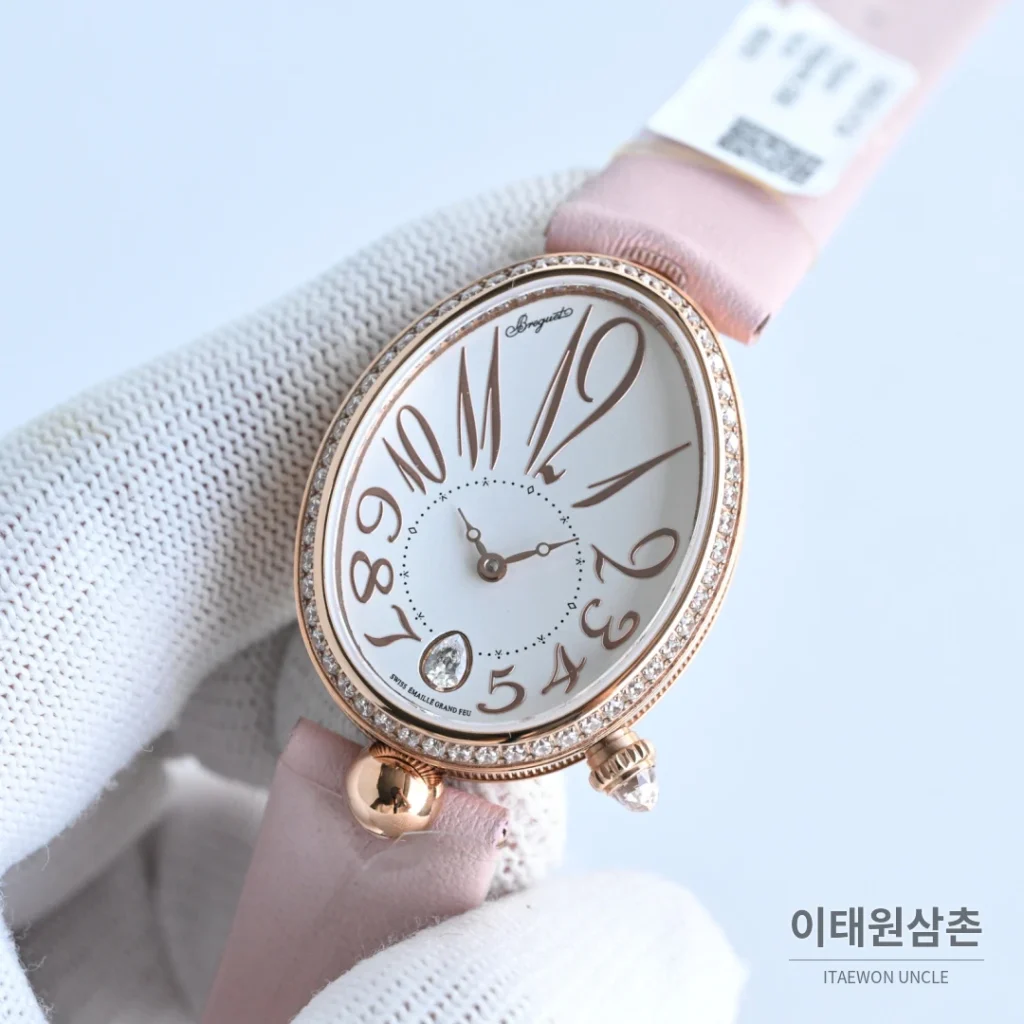 브레게 레인드네이플 18K 골드도금 자개다이얼 오토매틱 여성시계 33mm