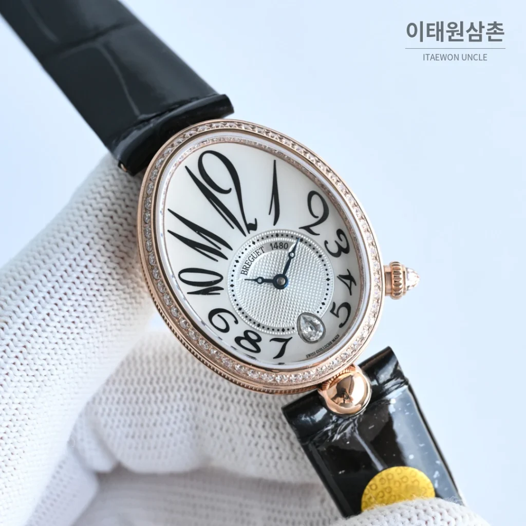 브레게 레인드네이플 18K 골드도금 자개다이얼 오토매틱 여성시계 33mm