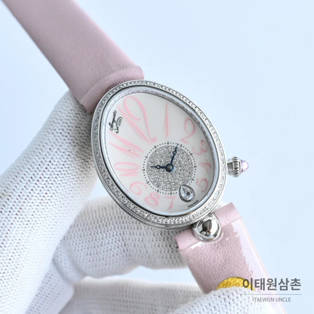브레게 레인드네이플 18K 골드도금 자개다이얼 오토매틱 여성시계 33mm