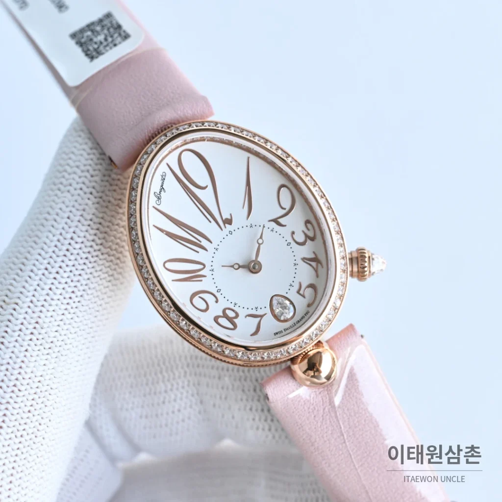 브레게 레인드네이플 18K 골드도금 자개다이얼 오토매틱 여성시계 33mm