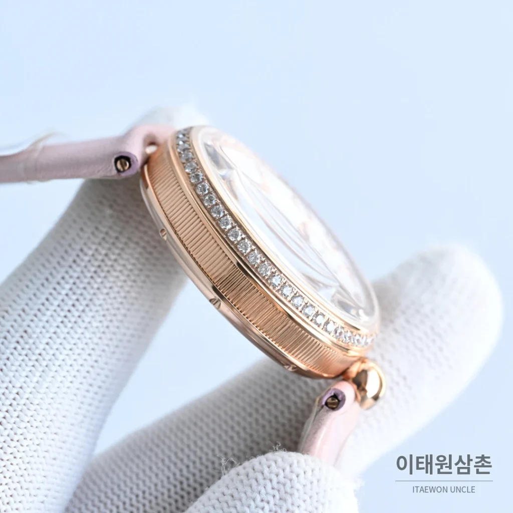 브레게 레인드네이플 18K 골드도금 자개다이얼 오토매틱 여성시계 33mm