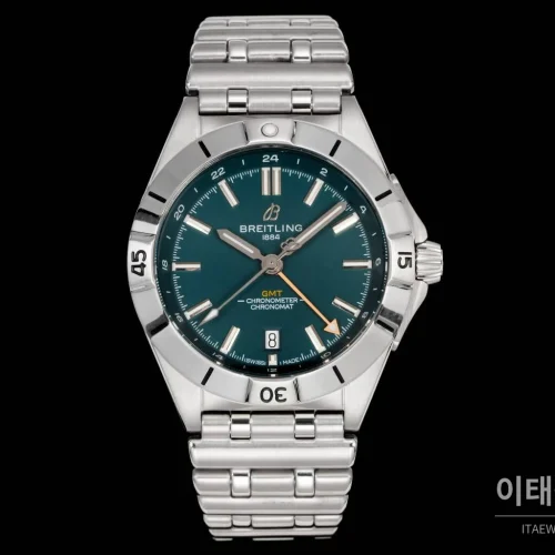 브라이틀링 크로노맷 오토매틱 GMT 40 다크그린다이얼 스틸 브레이슬릿 40mm (2) 브라이틀링 크로노맷 오토매틱 GMT 40 다크그린다이얼 스틸 브레이슬릿 40mm (2)