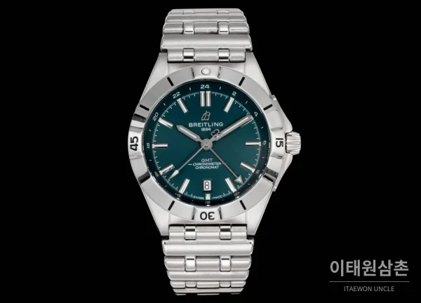 브라이틀링 크로노맷 오토매틱 GMT 40 다크그린다이얼 스틸 브레이슬릿 40mm 브라이틀링 크로노맷 오토매틱 GMT 40 다크그린다이얼 스틸 브레이슬릿 40mm
