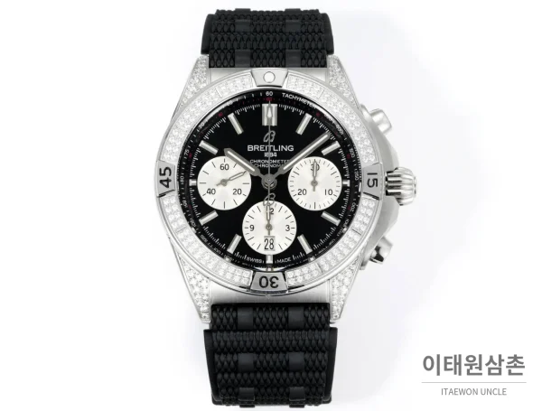 브라이틀링 크로노맷 B01 다이아몬드베젤 크로노그래프 오토매틱 42mm 블랙 다이얼 브라이틀링 크로노맷 B01 다이아몬드베젤 크로노그래프 오토매틱 42mm 블랙 다이얼
