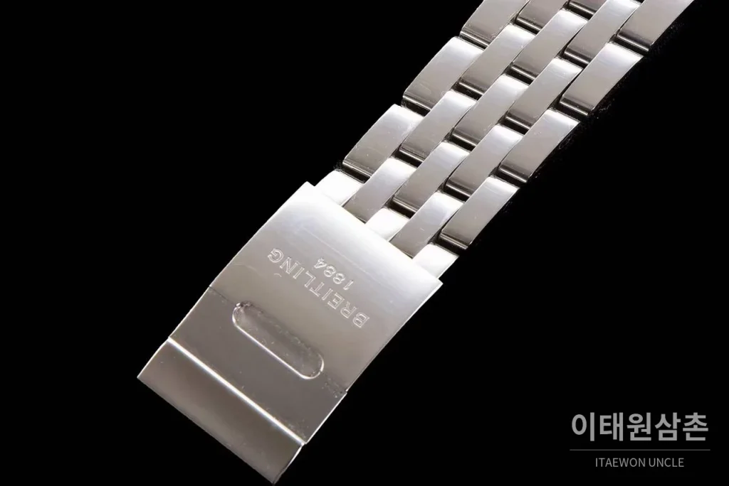 브라이틀링 크로노맷 스틸 블랙다이얼 크로노그래프 오토매틱 44mm 스틸 브레이슬릿 (3)