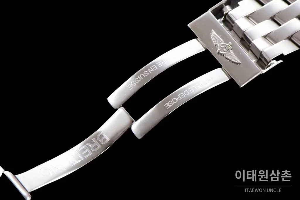 브라이틀링 크로노맷 스틸 블랙다이얼 크로노그래프 오토매틱 44mm 스틸 브레이슬릿 (3)