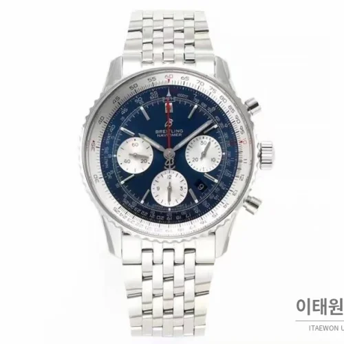 브라이틀링 내비타이머1 B01 스틸 슬라이드룰베젤 크로노그래프 오토매틱 43mm (2) 브라이틀링 내비타이머1 B01 스틸 슬라이드룰베젤 크로노그래프 오토매틱 43mm 네이비 다이얼 스틸 브레이슬릿 (2)