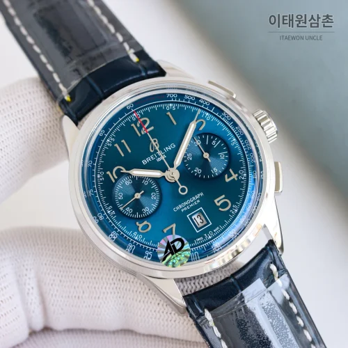 브라이틀링 프리미어 B01 크로노그래프 실버다이얼 오토매틱 42mm (2)