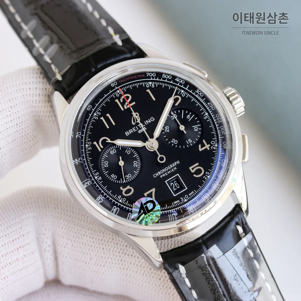 브라이틀링 프리미어 B01 크로노그래프 실버다이얼 오토매틱 42mm