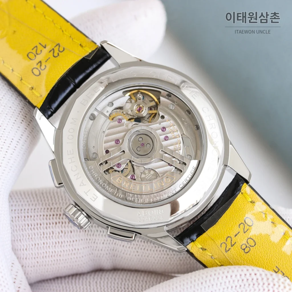 브라이틀링 프리미어 B01 크로노그래프 실버다이얼 오토매틱 42mm