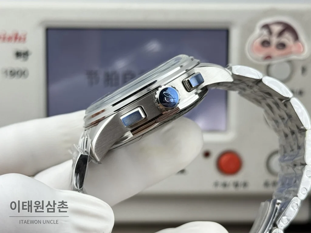 브라이틀링 프리미에 B01 스틸 듀얼카운터 크로노그래프 오토매틱 42mm 블랙 다이얼