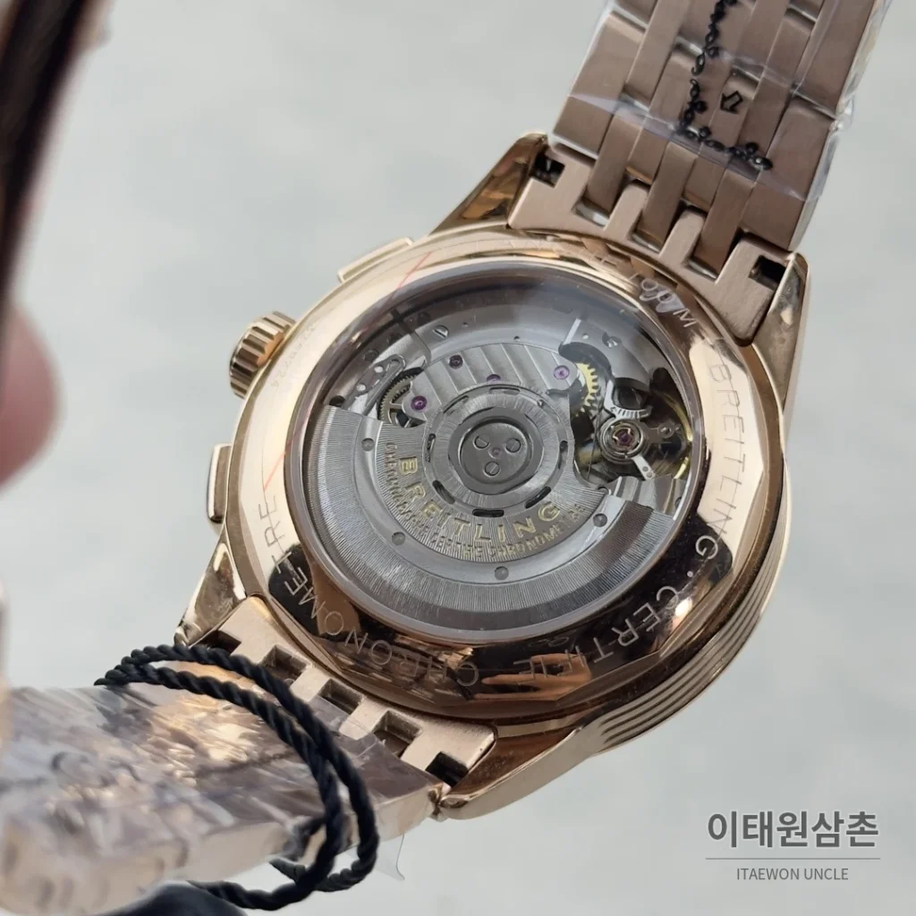 브라이틀링 프리미에 B01 스틸 듀얼카운터 크로노그래프 오토매틱 42mm 실버 다이얼