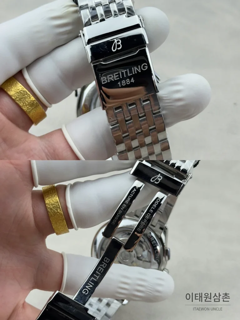 브라이틀링 프리미에 B01 스틸 듀얼카운터 크로노그래프 오토매틱 42mm 블랙 다이얼