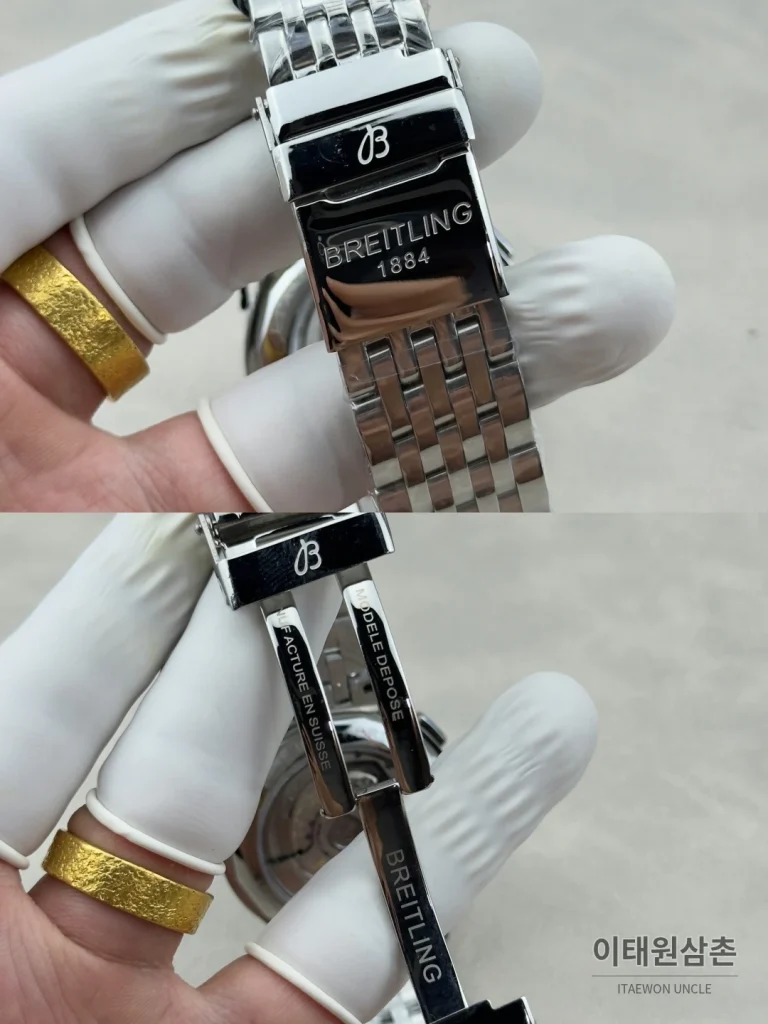 브라이틀링 프리미에 B01 스틸 듀얼카운터 크로노그래프 오토매틱 42mm 화이트 다이얼