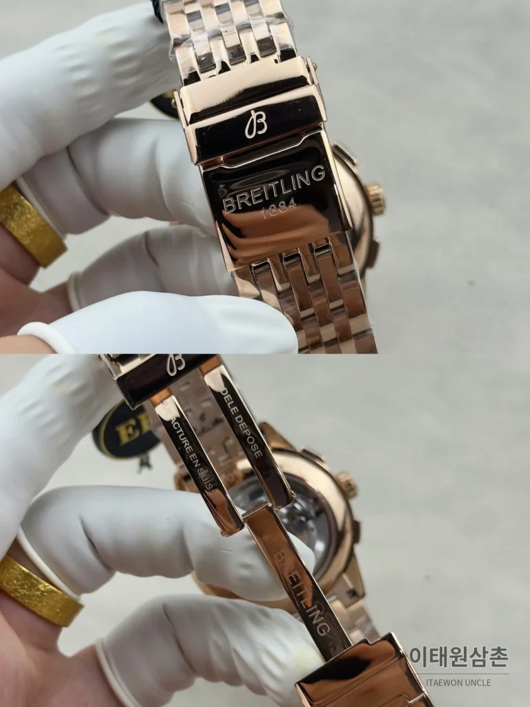 브라이틀링 프리미에 B01 스틸 듀얼카운터 크로노그래프 오토매틱 42mm 실버 다이얼