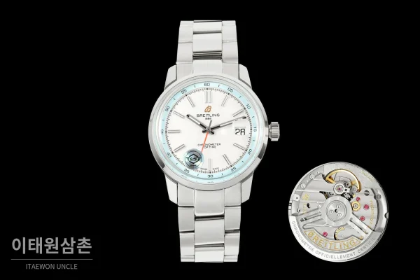 브라이틀링 탑타임 B31 브러시드케이스 레더스트랩 오토매틱 38mm 화이트 다이얼 (2) 브라이틀링 탑타임 B31 브러시드케이스 레더스트랩 오토매틱 38mm 화이트 다이얼 (2)