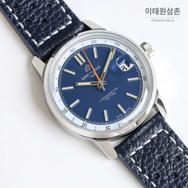 브라이틀링 탑타임 B31 실버다이얼 레더브레이슬릿 오토매틱 38mm (2) 브라이틀링 탑타임 B31 실버다이얼 레더브레이슬릿 오토매틱 38mm (2)