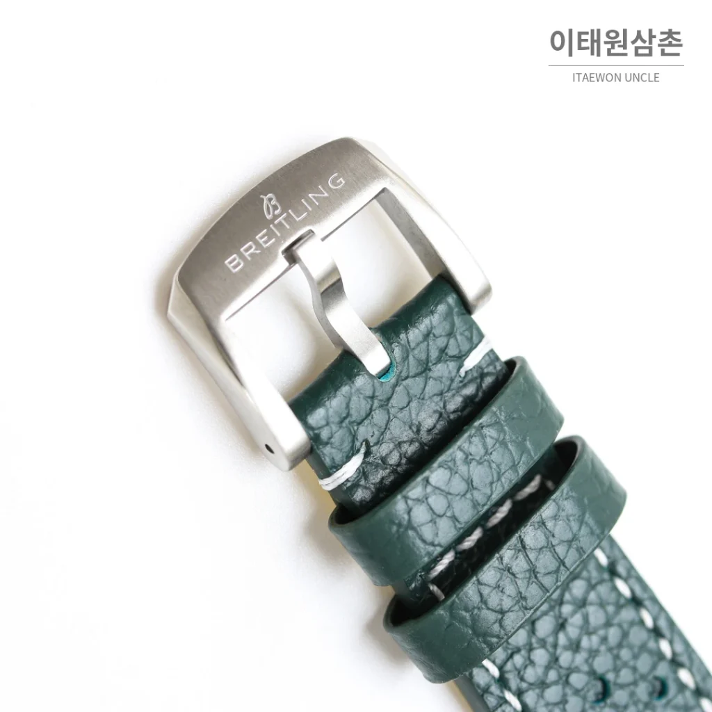 브라이틀링 탑타임 B31 실버다이얼 레더브레이슬릿 오토매틱 38mm