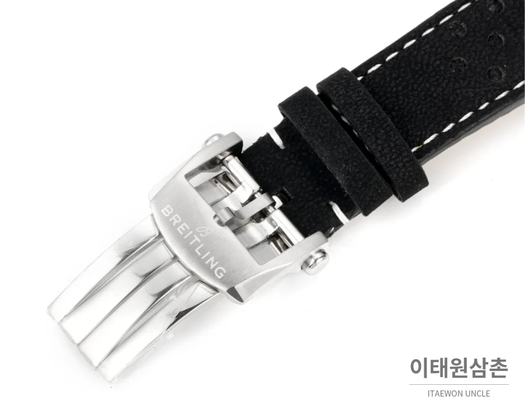 브라이틀링 트랜스오션 크로노그래프 블랙다이얼 스틸 오토매틱 41mm