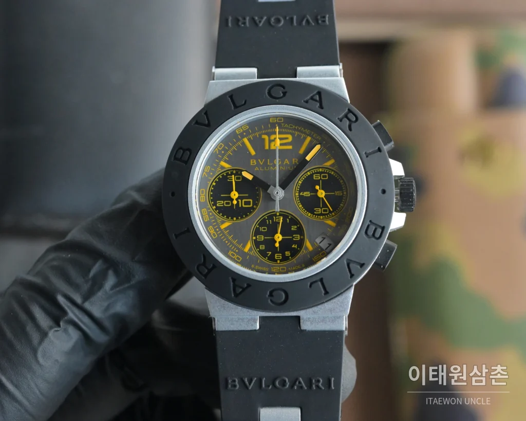 불가리 알루미늄 크로노그래프 오토매틱 40mm