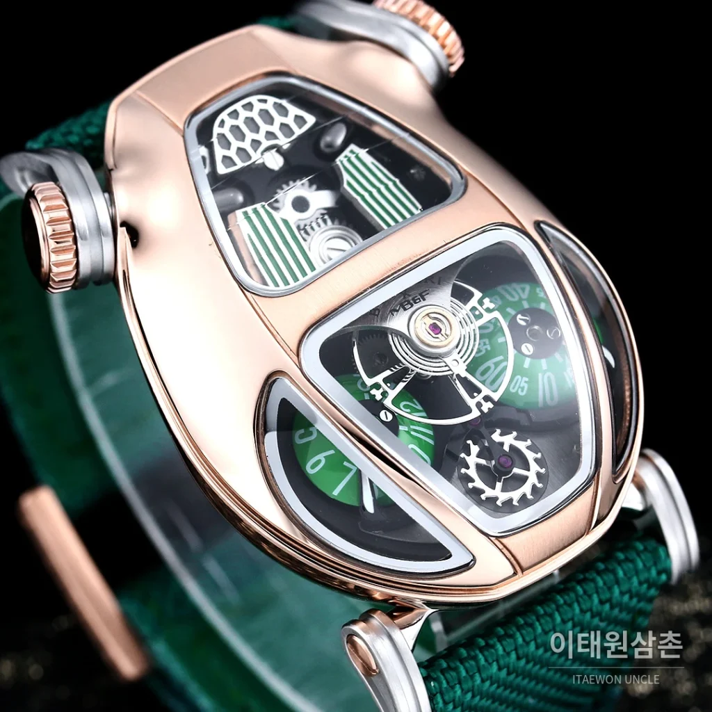 불가리 세르펜티 MB&F 티타늄 스켈레톤 매뉴얼 53mm