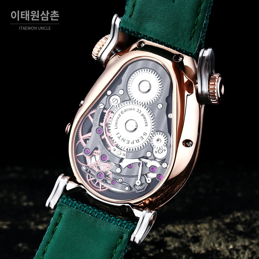불가리 세르펜티 MB&F 티타늄 스켈레톤 매뉴얼 53mm