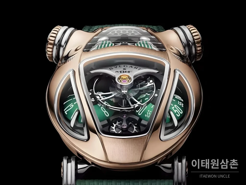 불가리 세르펜티 MB&F 티타늄 스켈레톤 매뉴얼 53mm