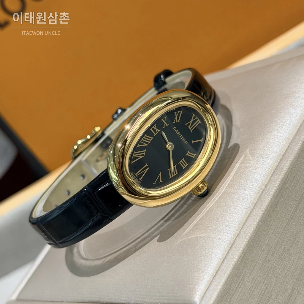 까르띠에 베누아 옐로우골드톤 실버다이얼 여성 시계 32mm