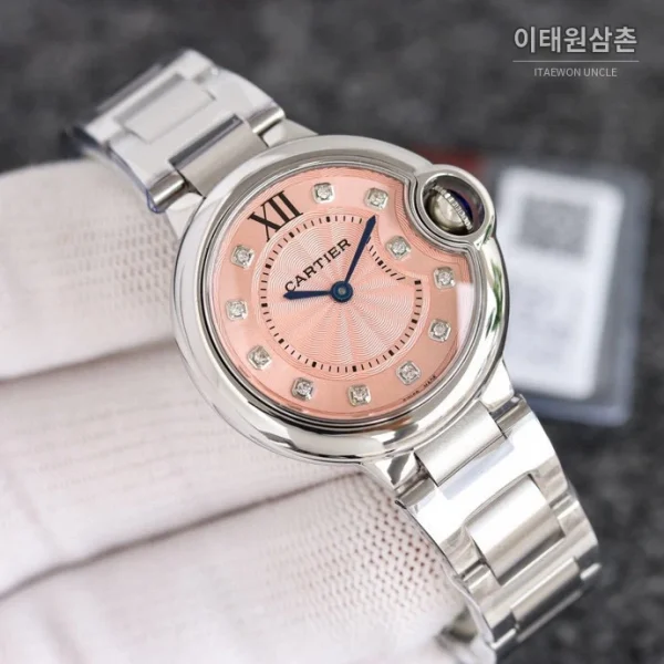 까르띠에 발롱블루 쿼츠 스틸 브레이슬릿