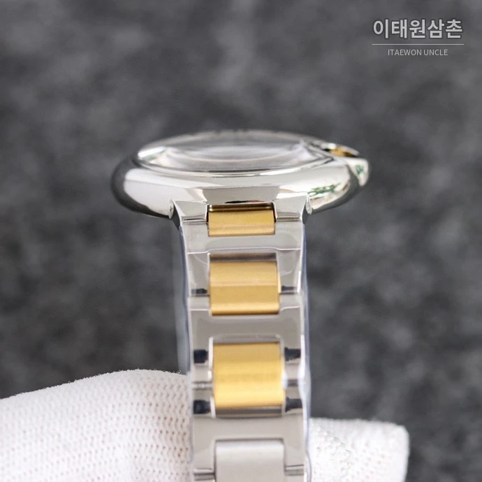 까르띠에 발롱블루 쿼츠 스틸 브레이슬릿