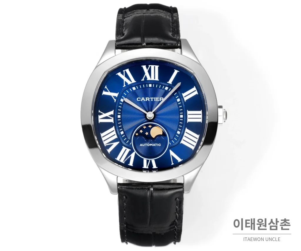 까르띠에 드라이브 드 까르띠에 오토매틱 블루 다이얼