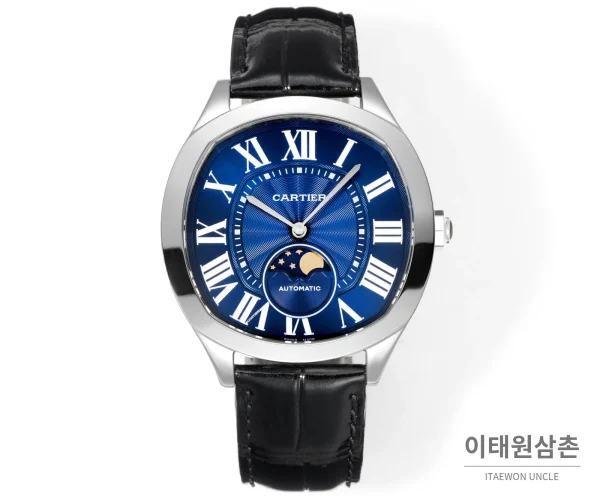 까르띠에 드라이브 드 까르띠에 오토매틱 블루 다이얼